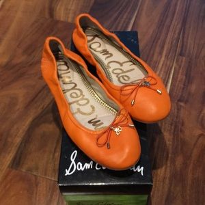 Hermes orange Sam Edelman ballet shoe